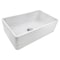 Ruvati 33"x20" Farmhouse Apron-Front Kitchen Sink, Distressed White RVL2300SW - alternate 1